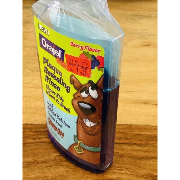 Kid's Orajel Scooby Doo Warner Bros Plaque Revealing Rinse Berry Flavor Breath - Picture 2 of 7